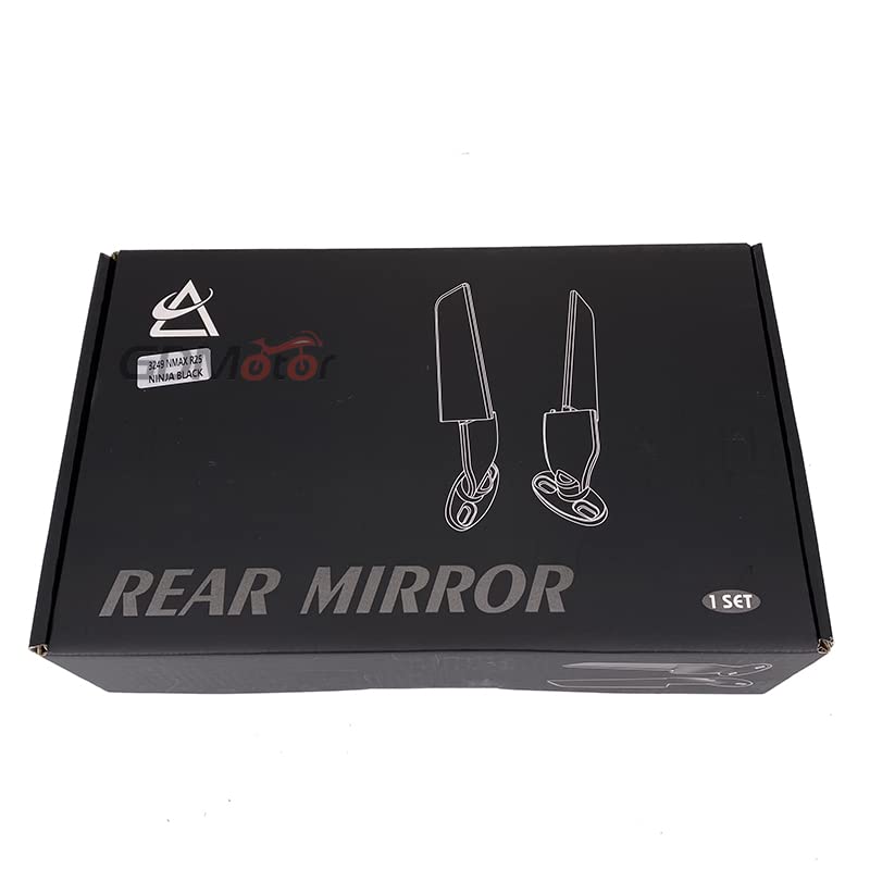 OM30 Rearview Rotating Side Steath Mirrors Adjustable Wind Wing Multi-angle Compactable with Kawasaki Ninja 250 300 400 Yamaha R25 R3 R15 V3/V4