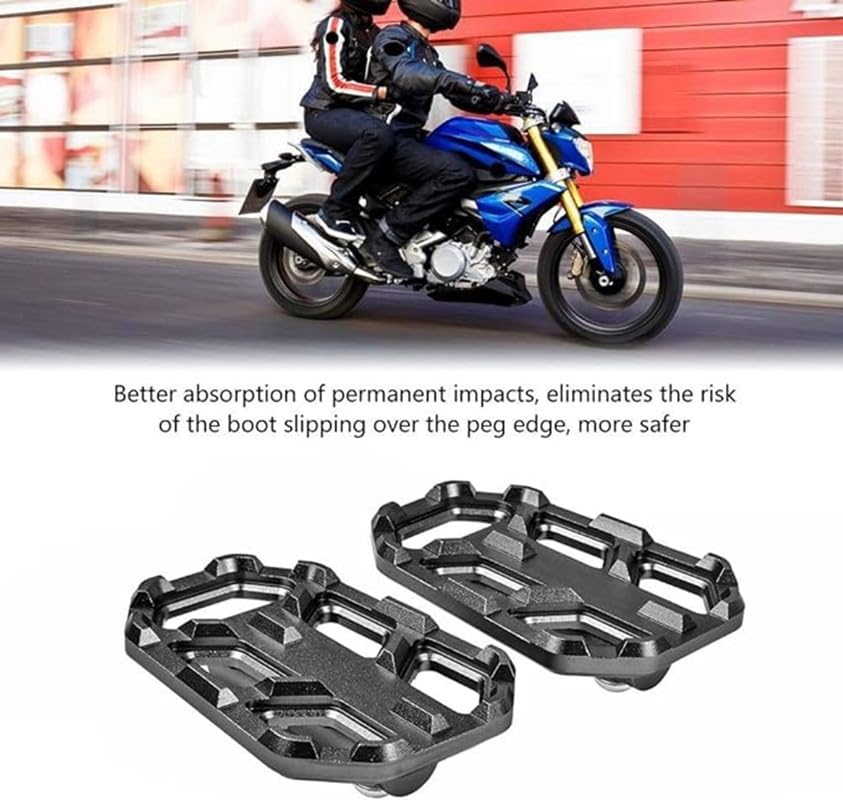 GUB Motorcycle Wide Foot Pegs Pedals Rest Footrest Footpeg Extention Enlarge Parts for G310GS G310R R1200GS R1250/ADV S1000XR F750GS F850GS R9T R NineT Scrambler RnineT R Nine T Urban GS