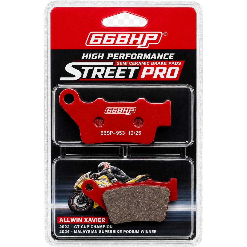 66BHP Semi-Ceramic Brake Pads for BAJAJ DOMINAR 400