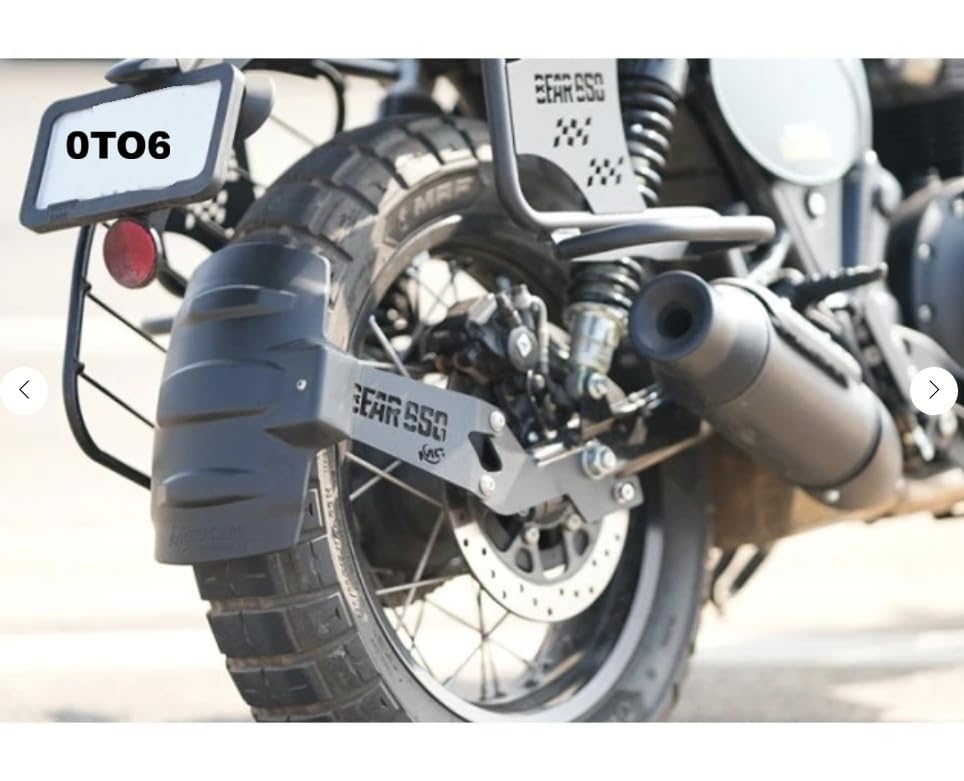 Tyre Mudguard/Rear Mudguard Bracket with Rear Reflector Tyre Hugger Vehicle Splash Guard for RE BEAR 650