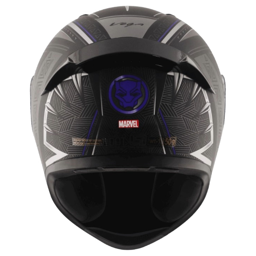 GUB Bolt Marvel Black Panther Edition Matte Finish Helmet