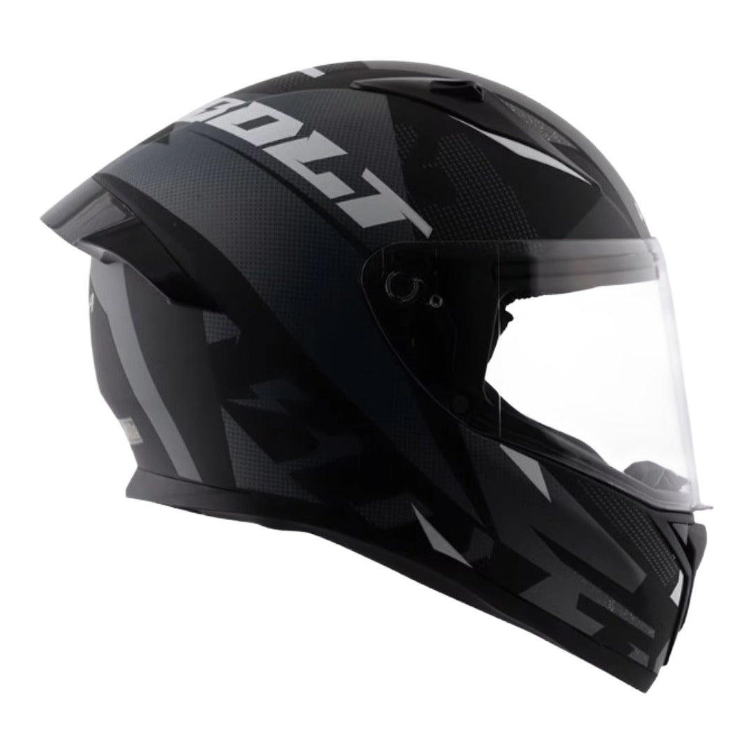 Vega Bolt Macho Black Grey Helmet