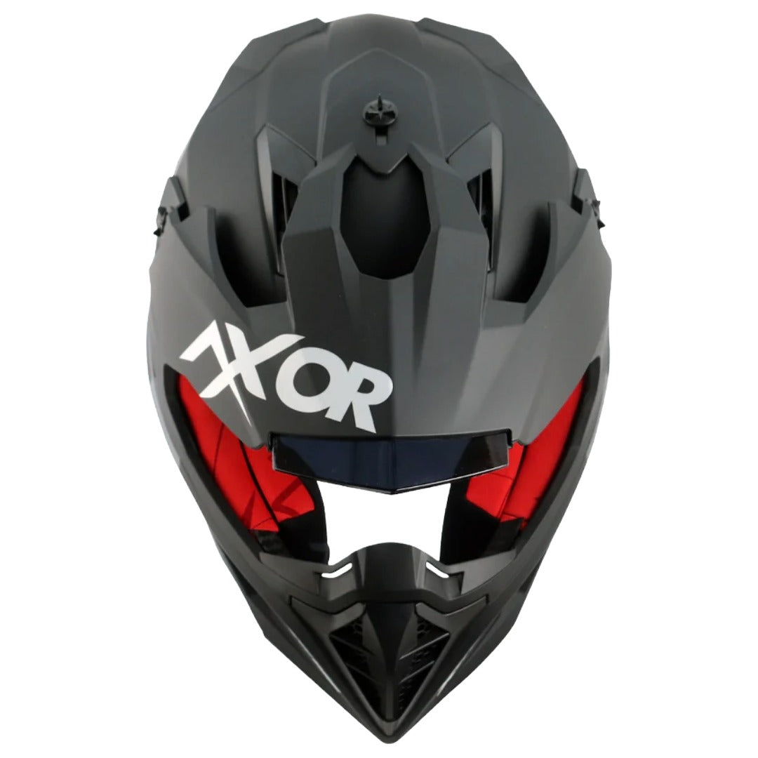 Axor X Cross ISI ECE DOT Certified Full Face Dual Sport Peak Off Road Helmet for Men and Women