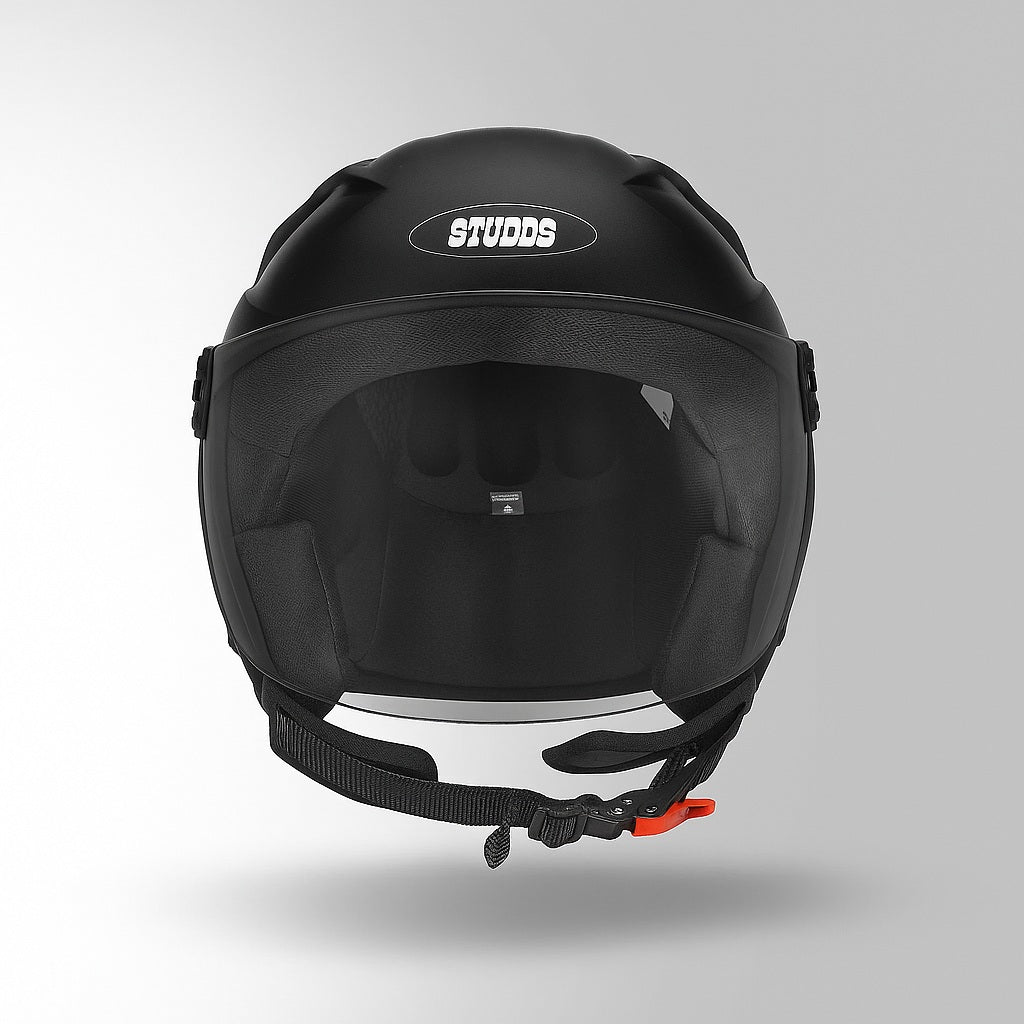 GUB STUDDS RAY Super ISI Certified Open FACE Helmet for Men and Women with D - Ring Lock