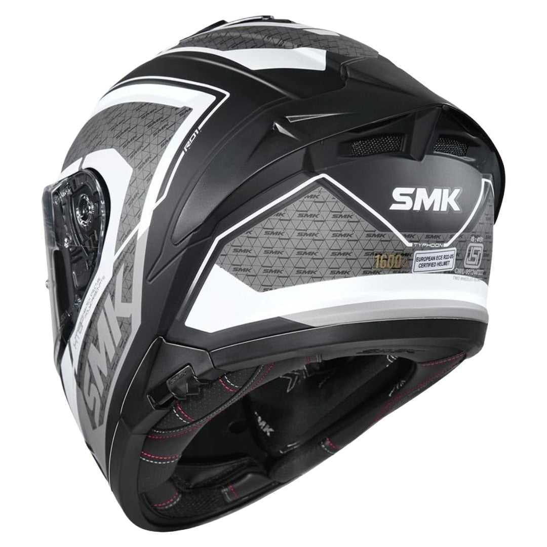 GUB SMK Typhoon RD1 ISI ECE & DOT Certified Full Face Dual Visor Helmet for Men and Women with Pinlock Fitted Clear Visor and Inner Sun Visor