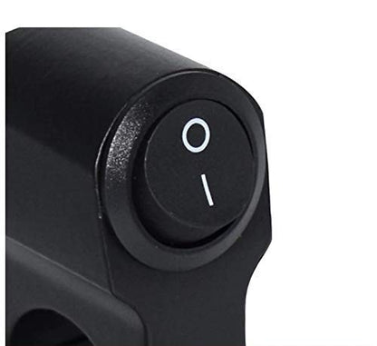 Universal 12V Handlebar CNC Metal Switch (1-Way) for All Bikes and Motorcycles