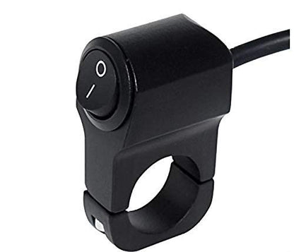 Universal 12V Handlebar CNC Metal Switch (1-Way) for All Bikes and Motorcycles
