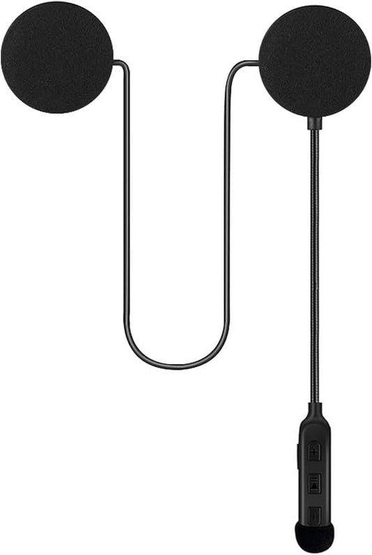 Universal Wireless Motorcycle Helmet Bluetooth On Ear Headset,Hands-Free,Music Call Control,Automatic Call Answering, Waterproof Bluetooth 5.0 System with 50hrs Playing Time, C-Type Charging