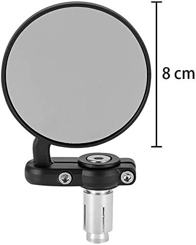 Universal Bike ROUND Folding Mirror Glass Bar End Rear View Mirrors Motorcycle Handlebar Side View Mirrors for - All Bike & Motorcycle