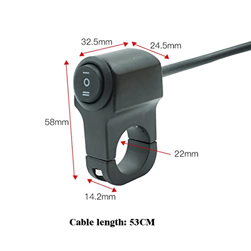 GUB Universal 12V Handlebar CNC Metal Switch (2-Way) for All Bikes and Motorcycles