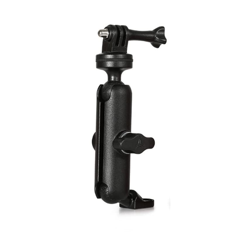 CAM-Grip Aluminium Alloy 360 Degree Rotatable Bike Bicycle Mirror Mount Bracket Stand Adapter Compatible with All Action Cameras, BLACK,