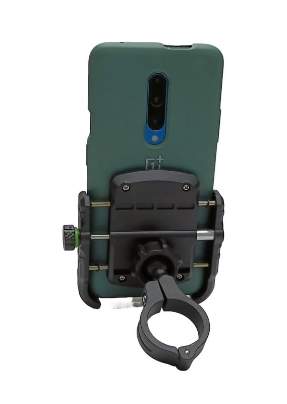 LGP LUNKAR GENUINE PARTS LGP 4 Jaw-Grip Waterproof Bike/Motorcycle/Scooter Mobile Phone Holder Mount Ideal for Maps and GPS Navigation (Black)