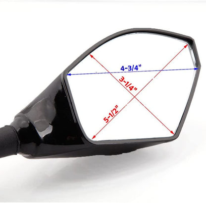 OM38 Universal Motorcycle Twin LED Indicator Rear View Mirrors for Full faired Motorcycles