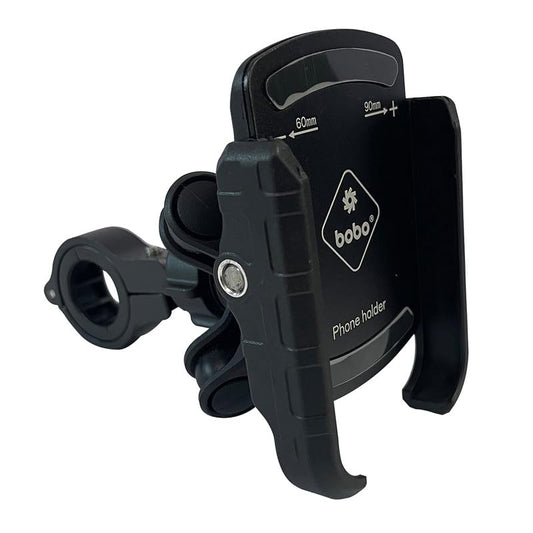 BOBO BM4 PRO Plus Jaw-Grip with PRO Plus Vibration Damper Waterproof Bike/Motorcycle/Scooter Mobile Phone Holder Mount, Ideal for Maps and GPS Navigation (Black)
