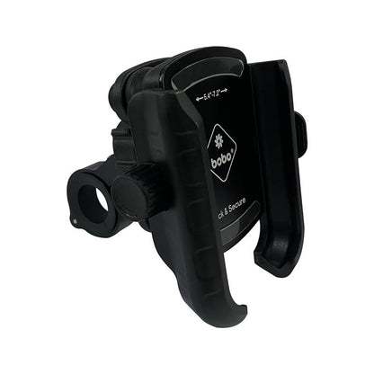 BOBO BM14 PRO X Quick Release with Vibration Controller Waterproof Bike/Motorcycle/Scooter Mobile Phone Holder Mount, Ideal for Maps and GPS Navigation (Black)