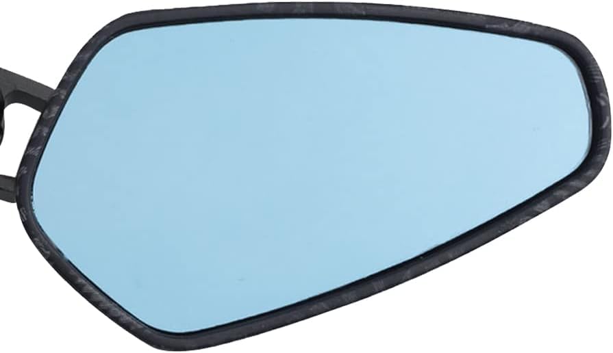 CNC Aluminium 7/8" Universal Handle Bar End Rearview Foldable Side Mirror for All Bikes and Motorcycle, Carbon BLACK