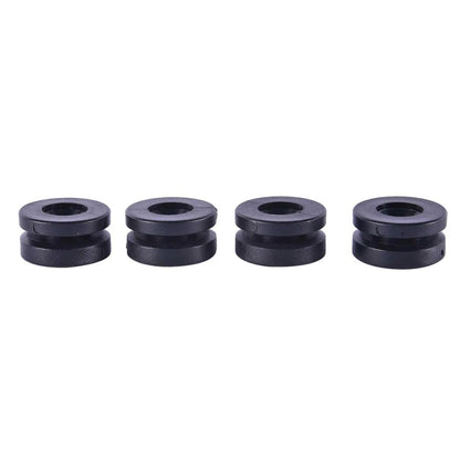 High Strength Top Box Bush Rubber Mount Set (Pack of 4) – Anti Vibration & Noise Reduction Rubber Bushes for Motorcycle Top Box, Durable Shock Absorbing Mounts – Black
