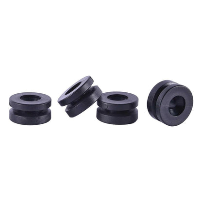 High Strength Top Box Bush Rubber Mount Set (Pack of 4) – Anti Vibration & Noise Reduction Rubber Bushes for Motorcycle Top Box, Durable Shock Absorbing Mounts – Black