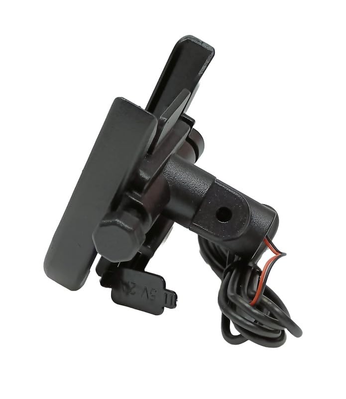 LGP LUNKAR GENUINE PARTS Metal CNC Charging 3.0 Mobile Phone Holder Mirror Mount Stand 360° Rotational for All Smartphones