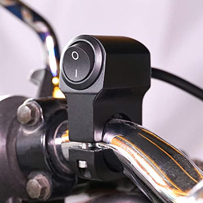Gear Up Universal 12V Handlebar CNC Metal Switch (1-Way) for All Bikes and Motorcycles