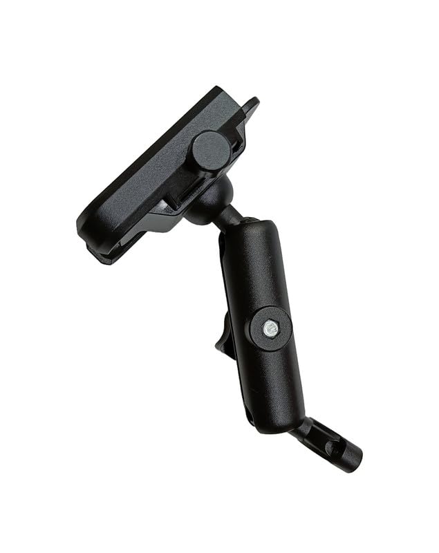 LGP LUNKAR GENUINE PARTS LGP 1310 Jaw-Grip Waterproof Handlebar Mount Stand 360° Rotational with Dual Ball Adjustment Mechanism Mobile Phone Holder Mount Ideal for Maps and GPS Navigation (Black)