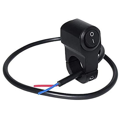 Universal 12V Handlebar CNC Metal Switch (1-Way) for All Bikes and Motorcycles