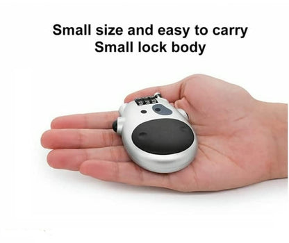 GUB Portable Helmet Lock/Wheel Lock Wire Rope Anti-Theft Lock 3 Digit for Suitcase Helmet Luggage Toolbox