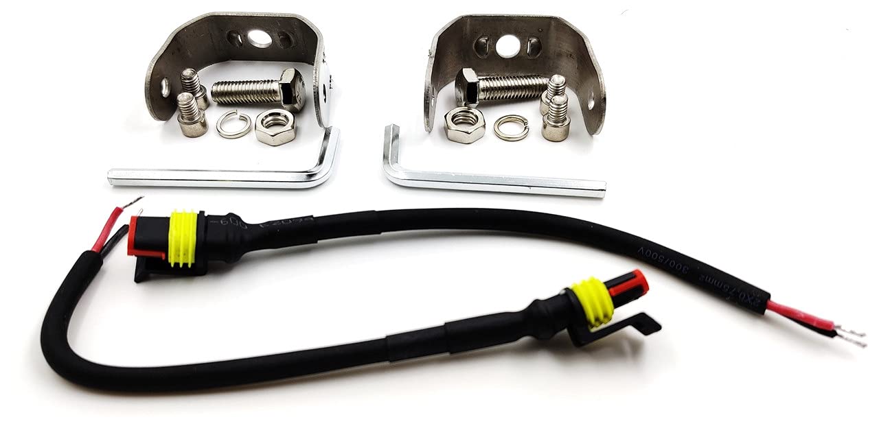 4 LED 60 Watt Fog Light Super Bright Spot Flood Beam Dual Mode Spread Spot Lamp For Motorcycle Cars Bikes & SUV, (2PCS), White