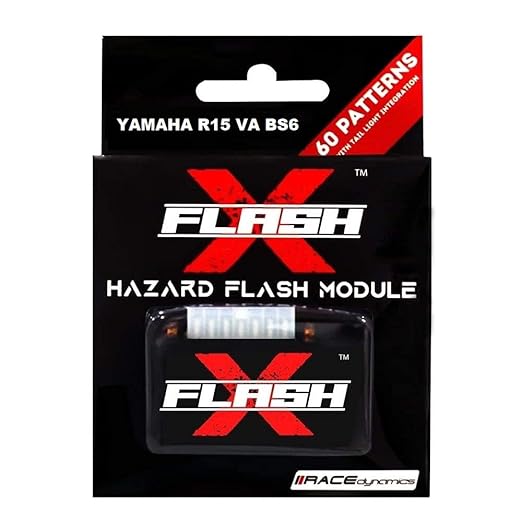 GUB FlashX Hazard Flash Module 60 Pattern, Blinker/Flasher for Yamaha R15 V4, BS6