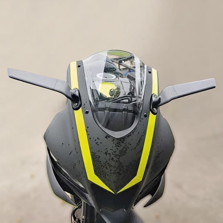 OM30 Rearview Rotating Side Steath Mirrors Adjustable Wind Wing Multi-angle Compactable with Kawasaki Ninja 250 300 400 Yamaha R25 R3 R15 V3/V4