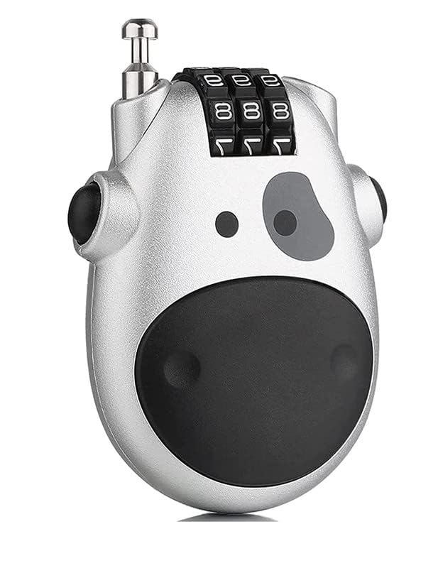 GUB Portable Helmet Lock/Wheel Lock Wire Rope Anti-Theft Lock 3 Digit for Suitcase Helmet Luggage Toolbox