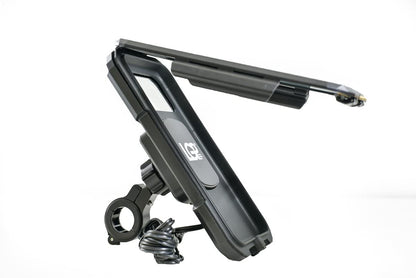 LGP LUNKAR GENUINE PARTS Mb11H Handlebar Mount Fully Waterproof Bike/Motorcycle/Scooter Mobile Phone Holder Mount With 15W Wireless&Usb-C Input/Output Charger,Ideal For Maps&Gps Navigation,Black