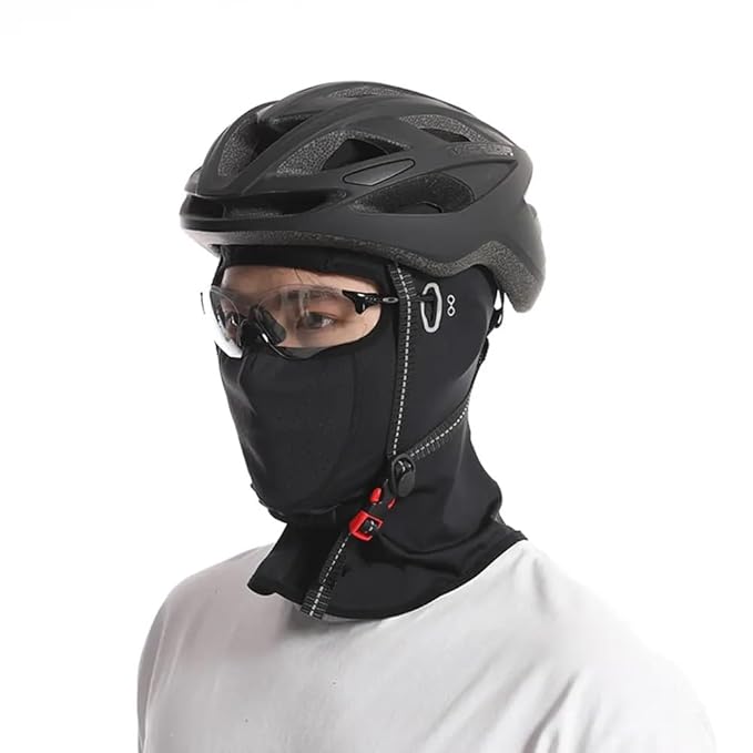 GUB LGP Full Face Mask Cycling Ski Mask Windproof Waterproof Cover Scarf Neck Warmer Balaclava, Black
