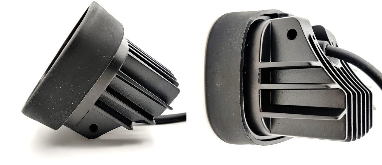 4 LED 60 Watt Fog Light Super Bright Spot Flood Beam Dual Mode Spread Spot Lamp For Motorcycle Cars Bikes & SUV, (2PCS), White