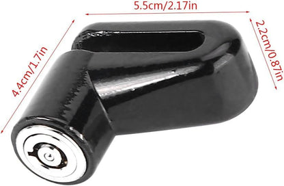 GUB Bike Disc Brake Lock, Motorcycle Anti Theft Wheel Padlock Electric Scooter Security Lock Accessory Heavy Duty Waterproof for Mountain Road Motorbike Cycling Rotor with Plastic Frame 2 Keys, Black