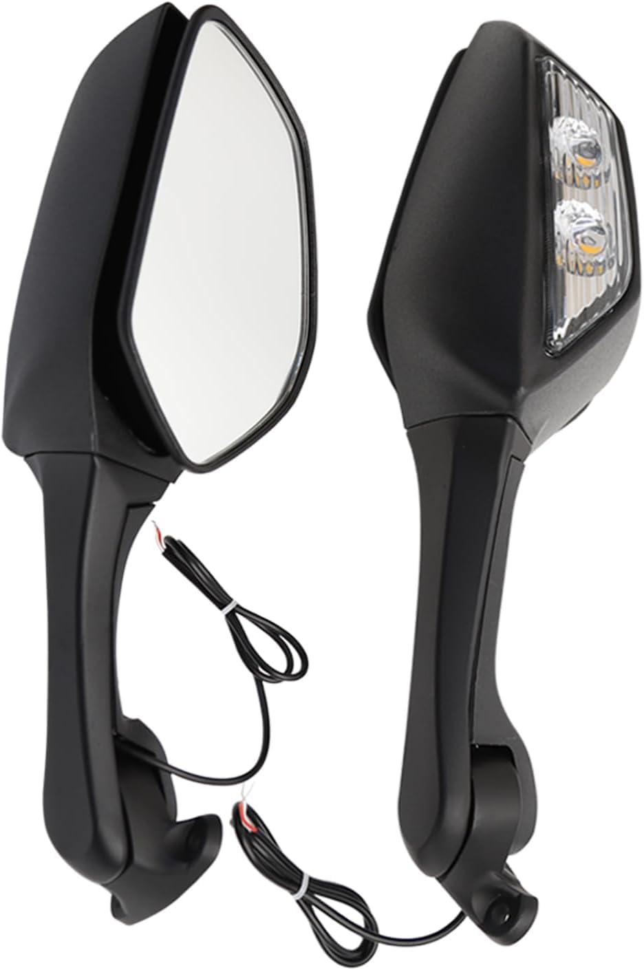 Motorcycle Rearview Mirrors with Built-In Turn Signals Fit for ZX-10R 2021-2024