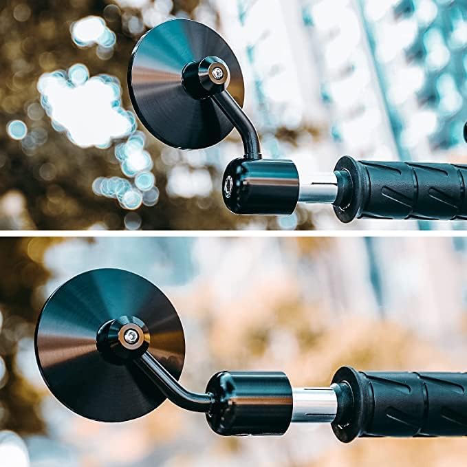 Universal Bike Mirror Glass Bar End Rear View Mirrors Motorcycle Handlebar Side View Mirrors for - All Bike