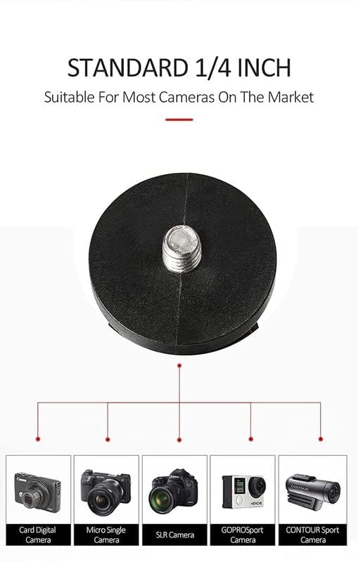 CAM-Grip Aluminium Alloy 360 Degree Rotatable Bike Bicycle Mirror Mount Bracket Stand Adapter Compatible with All Action Cameras, BLACK,