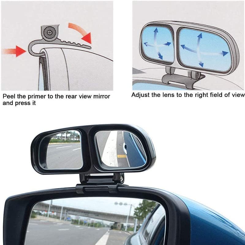 Blind Spot Mirror With 360 Rear View Convex Parking Mirror, 3R Original Suitable for All Car
