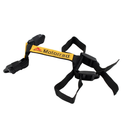 Universal Motorcycle Side Box Lashing Strap with Carrying Handle – Heavy Duty Polyester Pannier & Top Case Strap, Adjustable Quick Release Buckle, High Load Bearing, Black