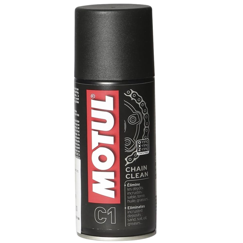 Motul C1 Chain Cleaner Spray for Bikes | Removes Grease, Oil & Dirt | High-Performance Chain Cleaning | Safe for O-Ring, X-Ring & Z-Ring Motorcycle Chains