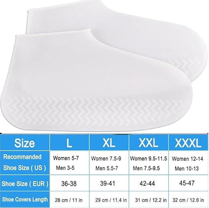 GUB Waterproof Silicone Shoe Covers, Reusable Rain Shoe Covers Non-Slip Bowling Rain Outdoor Shoe Covers Men Women