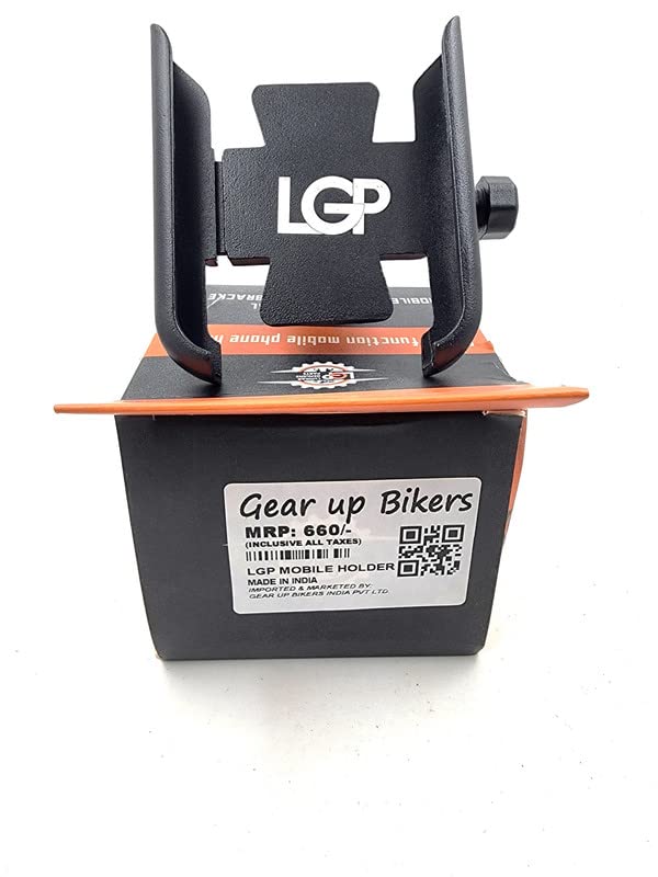 GUB Metal CNC Motorcycle Mobile Phone Holder with Mirror Mount Stand 360 Degree Rotational for All Smartphones