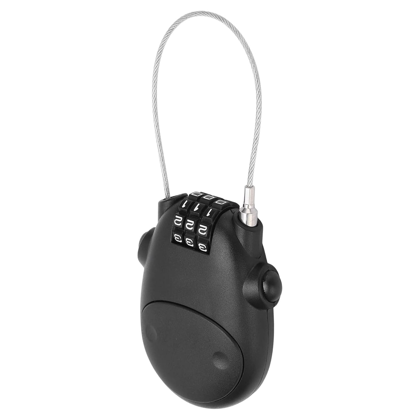 GUB Portable Helmet Lock/Wheel Lock Wire Rope Anti-Theft Lock 3 Digit for Suitcase Helmet Luggage Toolbox