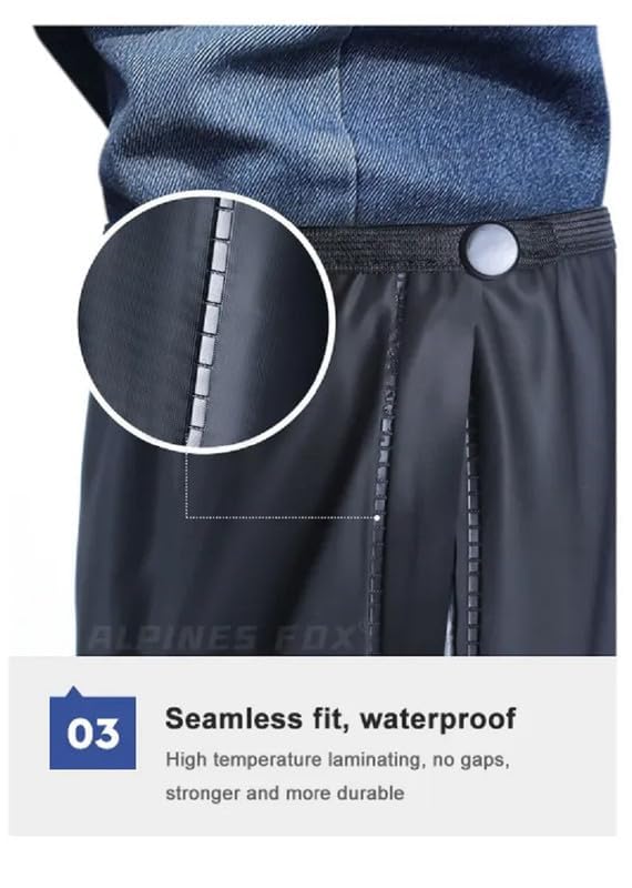 Professional Long Waterproof Shoe Covers for Men Waterproof Boot Covers Rain Shoe Covers Reusable & Foldable Motorcycle Cycling Bike Knee Boots Shoes Cover,