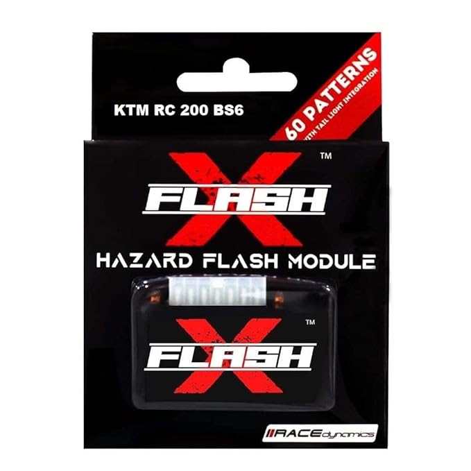 GUB FlashX Hazard Flash Module 60 Pattern, Blinker/Flasher for KTM RC 200, (BS6)