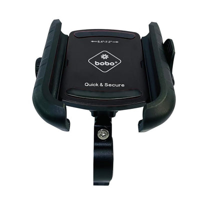 BOBO BM14 Quick Release Enhanced Waterproof Bike/Motorcycle/Scooter Mobile Phone Holder Mount, Ideal for Maps and GPS Navigation (Black)