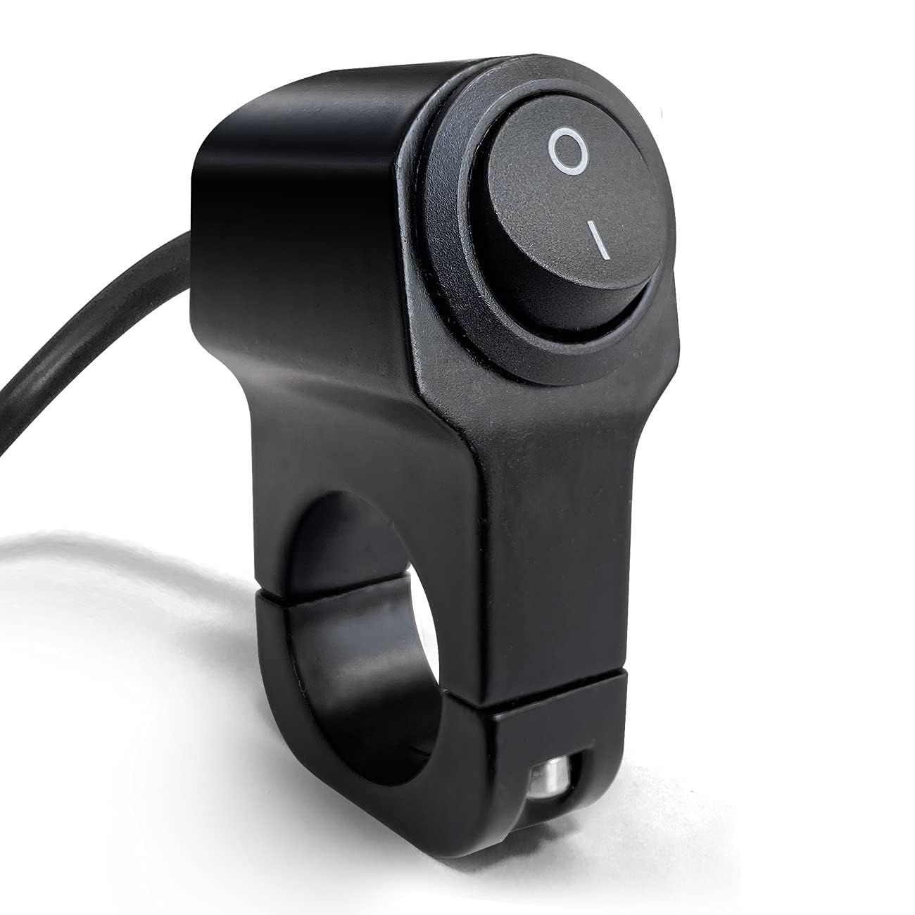 PVC Handlebar 1-Way Switch ATV Light Switch Waterproof PVC Plastic Toggle Switch for Motorcycle Light Bike Light Spotlight 7/8"(22MM) 1 Pc