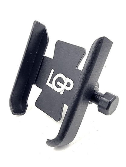 LGP LUNKAR GENUINE PARTS Metal CNC Mobile Phone Holder Handlebar Mount Stand 360 Degree Rotational for All Smartphones