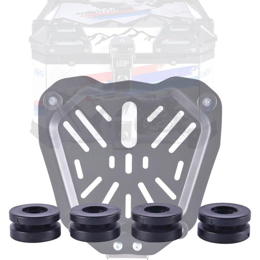 High Strength Top Box Bush Rubber Mount Set (Pack of 4) – Anti Vibration & Noise Reduction Rubber Bushes for Motorcycle Top Box, Durable Shock Absorbing Mounts – Black